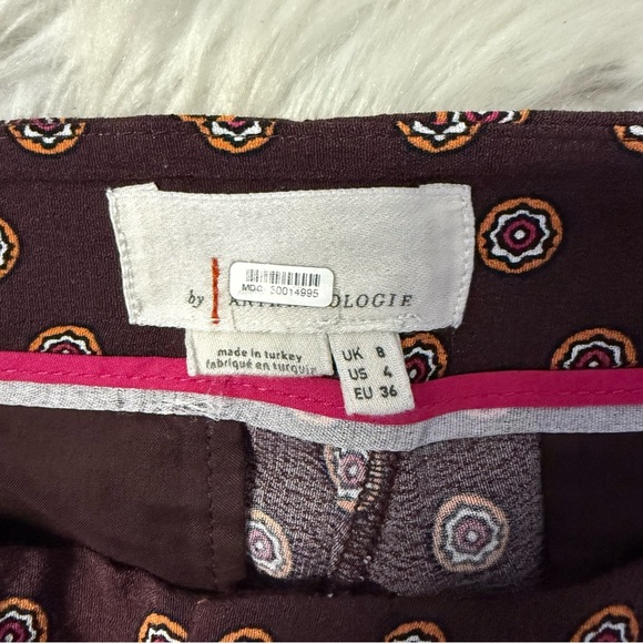Anthropologie by Anthropologie Marsden Wide-Leg Pants – Size 4, Burgundy - Picture 6 of 8